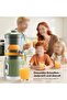 This electric citrus juicer features an LCD display - 000 RPM - & is For oranges - lemons - & limes Max 110 mm in Dia - yielding Max 95% juice - 2