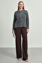 Women's Soft Plush Look Beard Knitwear Cardigan Jacket - 3