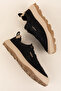 Men's Daily Comfortable Lightweight Rubber Laced Mesh Shoes Hd.261436 Black - 3