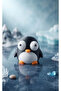 3D penguen figürü