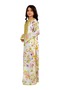 Girls Floral Print Embroidered Jalabiya - 3