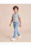 Boys Light Wash Knitted 5 Pocket Jeans - 2