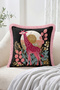Cat, Giraffe, Lighthouse and Forest House Themed Set of 4 Fringed-Tasseled Throw Pillow Covers - 5