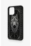 iPhone 12-12Pro Compatible Ethnic Wolf Pattern Silicone Case - 4
