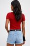 Women's Half Sleeve Collar Lace Detail Stretchy Sporty Stylish Casual Summer Blouse - 3