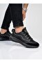 Men's Black Orthopedic Sole Casual Sneaker Walking Shoes - 3