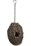 Handcrafted Hanging Wicker Bird Nest Shelter with Chain Hook