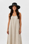 Women's Gift Straw Black Hat |   Wide Brimmed Riveted Bohemian Design - 2