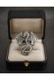 Antique Silver Color Women's Ring with Gothic Dragon Figure - 2