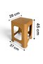 4 Pieces Large Size Rattan Stool Plastic Stool Durable - 3