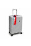 JOHN COOPER 3 Piece PP Hard Shell Luggage Set | 20", 24" & 28" Lightweight Suitcases | 360° Spinner Wheels | TSA Lock | Durable Travel Trolley Set | Silver Grey - 2