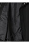 Black Regular Fit Stand Collar Men's Bomber Jacket - 3