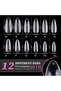 Medium Almond 600 pieces of almond-shaped nail tips in medium size - soft gel nail tips in almond sh - 2