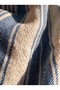 Cotton Paris Children's Bathrobe Poncho 100% Cotton Beach Towel Peshtemal Blue - 5