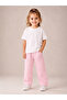 Girl's Pink and White Striped Wide-Leg Comfortable Pants - 3