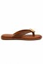 Luisa Women's Gold Buckle Detailed Flip-Flops Comfortable Slippers - 3
