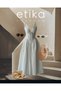 Women's White Scallop Embroidered V-Neck Strap Midi Dress with Tie Detail - 4