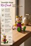 Nostalgic Wooden Girl Figure Bouncy Keychain - 3