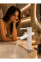 Bamboo White Fixed Sink Faucet |   Premium Model |   Luxury Vintage Lavatory Faucet - 5