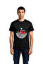 Guitar and Coffee Astronauts in Space Printed Men's T-Shirt