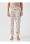 Lcw dream beige patterned women's pajama bottoms with elastic waist - 2