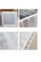 Two-piece storage compartment, washable and foldable, white. - 3