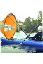 42" kayak wind sail orange. - 2
