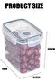 Two-piece transparent plastic rice container seal - 2