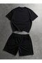 Unisex Oversize Shorts Set T-Shirt Comfortable Fit Summer Casual Sports - 3