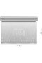 Two-piece dough scraper set, stainless steel with graduations, suitable for pastries, silver. - 2