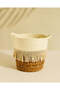 Beige Woven Grass & Paper Rope Planter with Waterproof Liner - L - 2