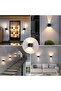 6W LED motion sensor wall light black. - 5