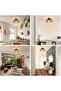 Black round metal E27 ceiling light. - 4