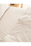 Saphir Double 100% Cotton Ranforce Embroidered Duvet Cover Set - Natural - 5