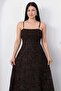Madonna Collar Glittery Strap Dress Dks1460 - 2