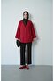 Women's Hijab Jacket with Front Buttons and Double Pocket Detail - 5