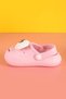 Pink Emoji Casual Garden Beach Nursery Girls' Slippers & Sandals - 3