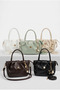 Women's Brown Zippered Lined Star Detailed Hand and Shoulder Bag - 4