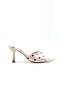 Women's Polka Dot Patterned Daily Classic Thin Heeled Slippers Esta - Beige - 2