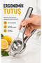 Stainless Steel Lemon Squeezer Professional Metal Manual Citrus Press Metal Handheld Heavy Duty Ergonomic Durable Silver Color - 8