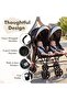 عربة أطفال خفيفة الوزن مزدوجة من BABY JOY، تصميم قابل للطي للسفر، عربة توأم بمظلة وحزام أمان خماسي النقاط - 3