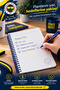 Licensed Spiral Notebook A6 Lined Thick Cover Medium Size 60 Pages Yellow Dark Blue - 7