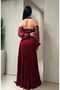 فستان سهرة بأكمام منفصلة - 2