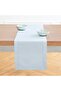 Cotton Linen Hemstitch Table Runner – 14 x 36 Inch White Table Runner for Spring, Summer