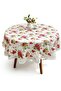 Round washable tablecloth – Waterproof round PVC vinyl tablecloth – Round plastic tablecloth – Round desktop protector – Ideal fo...