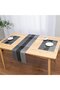 European minimalist luxury oil-resistant coffee table mats, gray/black, dining tables, non-slip mat, PVC material, rectangular, 2... - 4