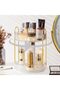 360 Rotating Makeup Organizer for Vanity, Bathroom Countertop Organizer Spinning Perfume Organizer,