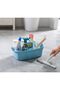 2 Pack Cleaning Supplies Caddy, Large Plastic Cleaning Supply Organizer Bucket with Handle Portable - 3