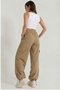 Cargo Pocket Parachute Fabric Women's Trousers - 2