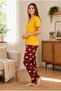 Women's Cotton Buttoned Short Sleeve Pajama Set - 3